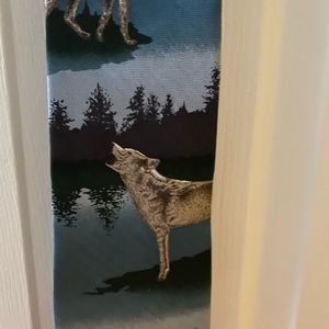 In style Ralph Martin tie vintage wolves